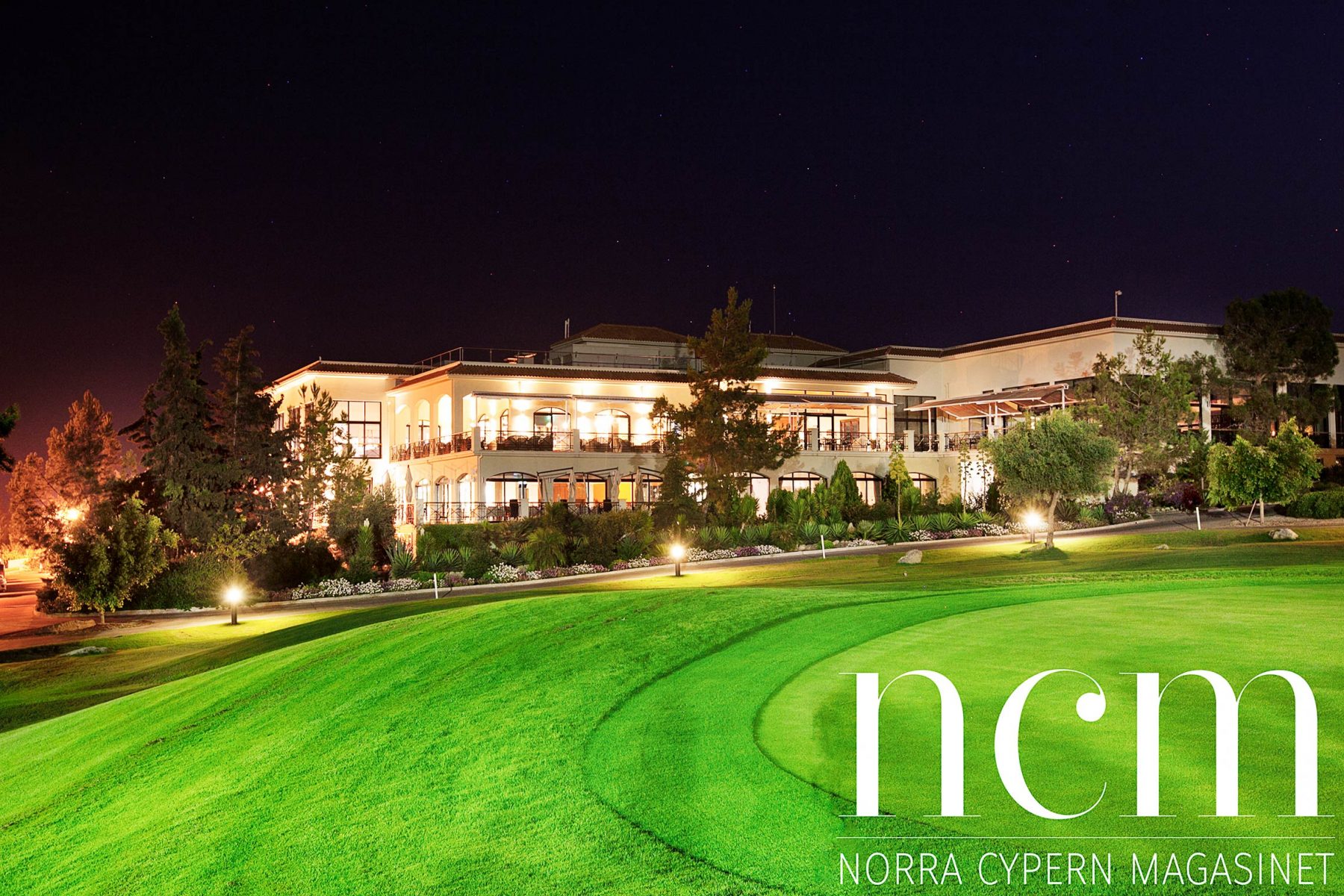Cypriotisk afton på Korinuem Golf Course