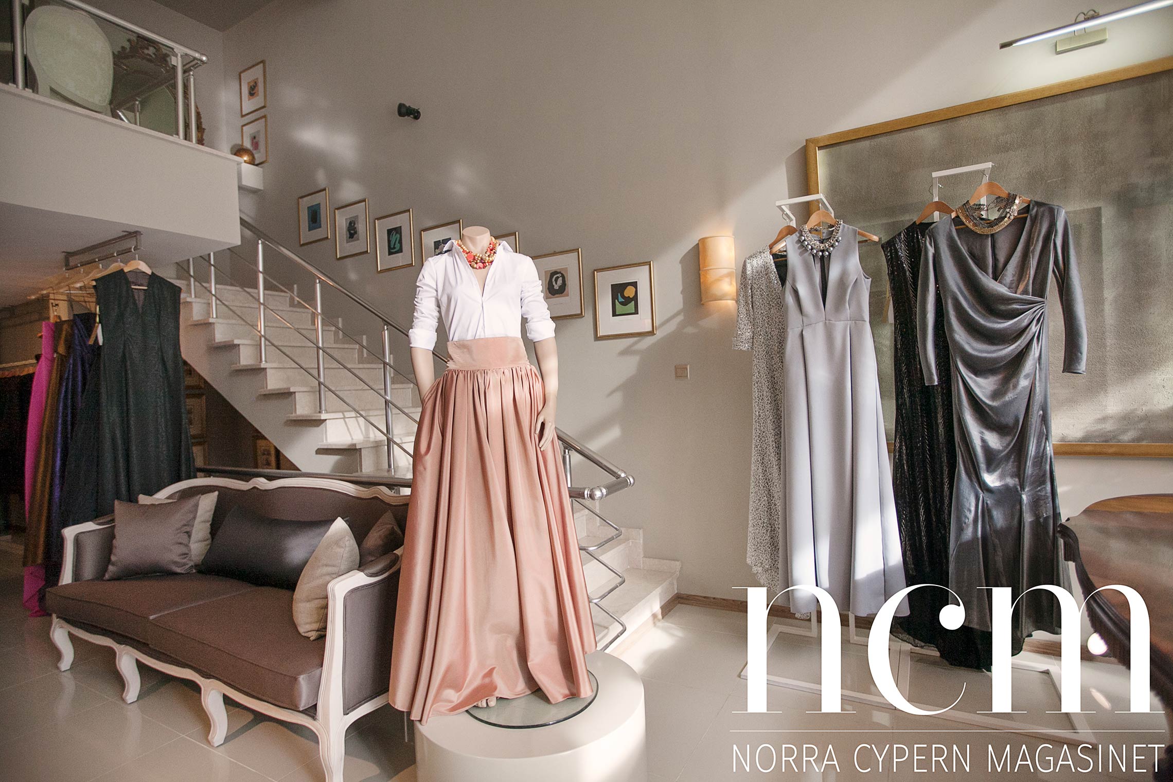 Stor butik med mycket att välja på hos modedesignern Hasan Özyalçin