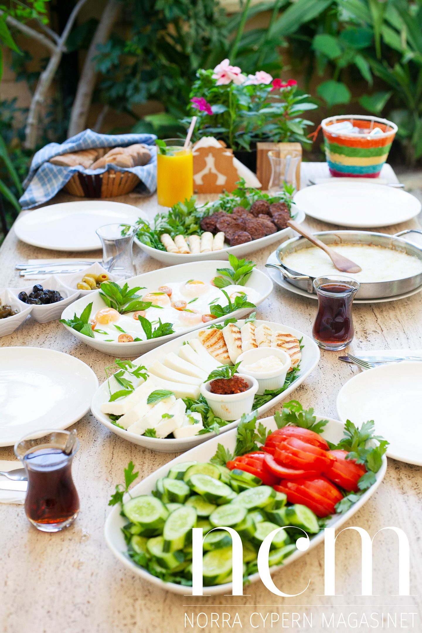 halloumi är en del av frukosten på norra cypern